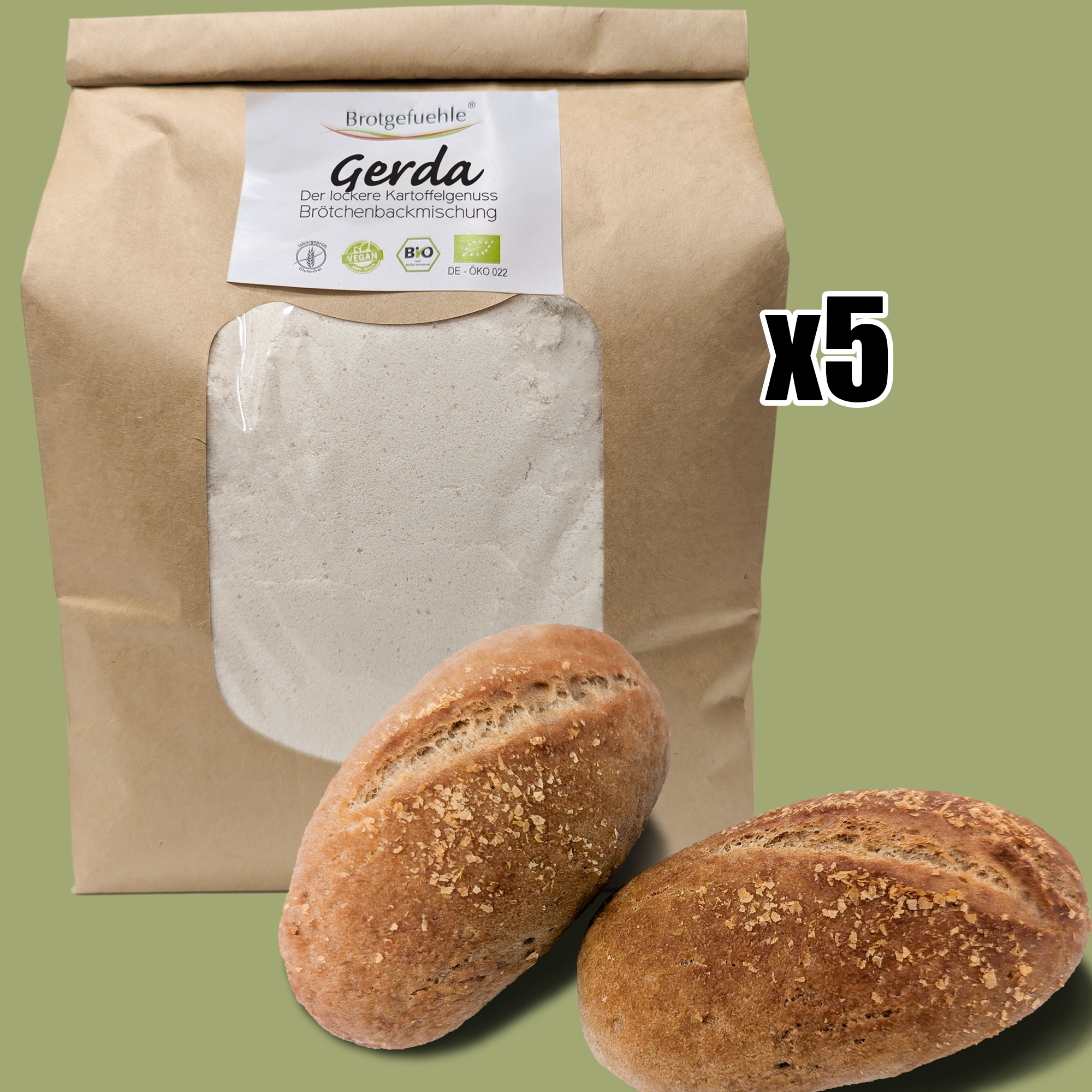 GERDA - Organic Baking Mix (5 bulk packs)