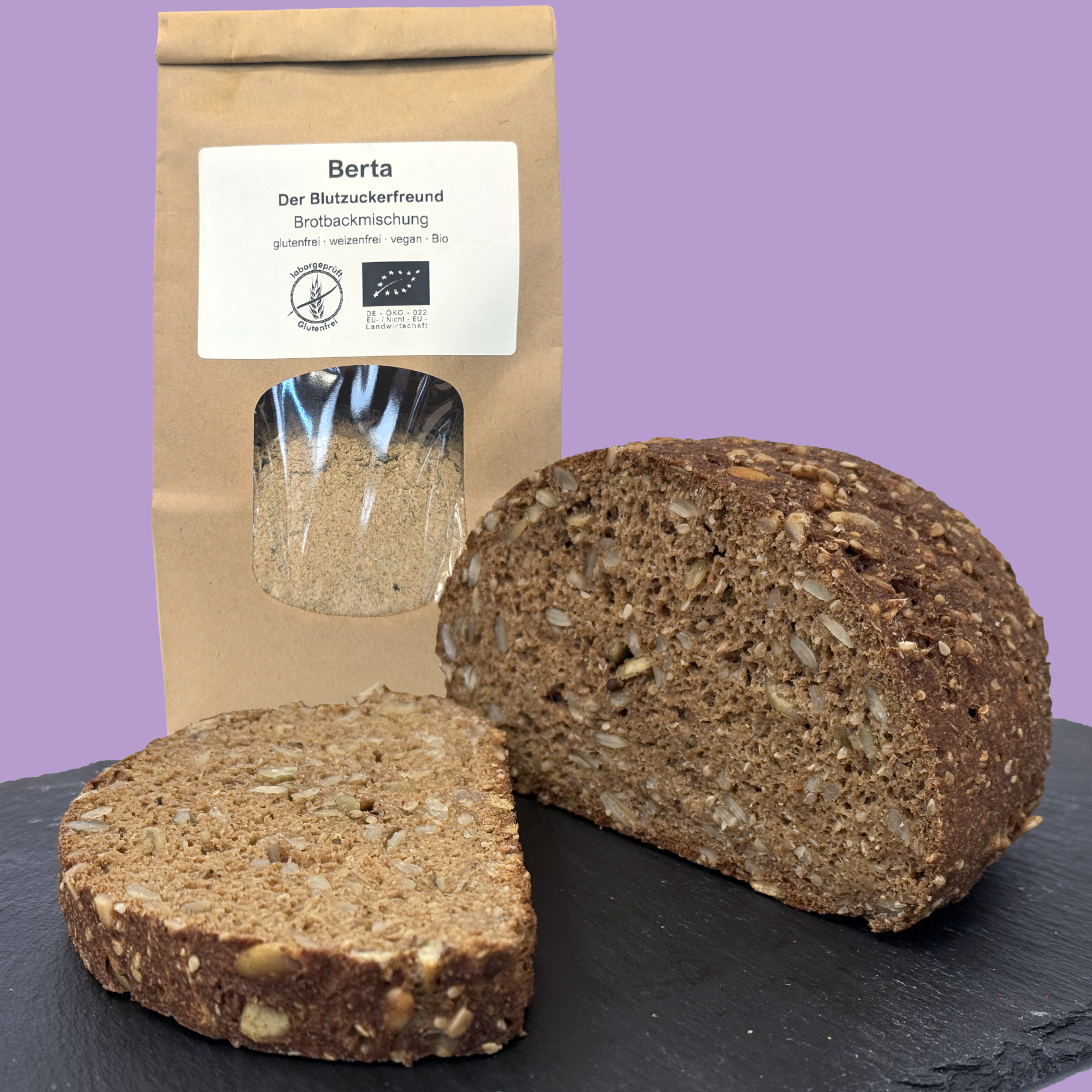 BERTA - The Blood Sugar-Friendly - Gluten-Free Organic Bread Mix